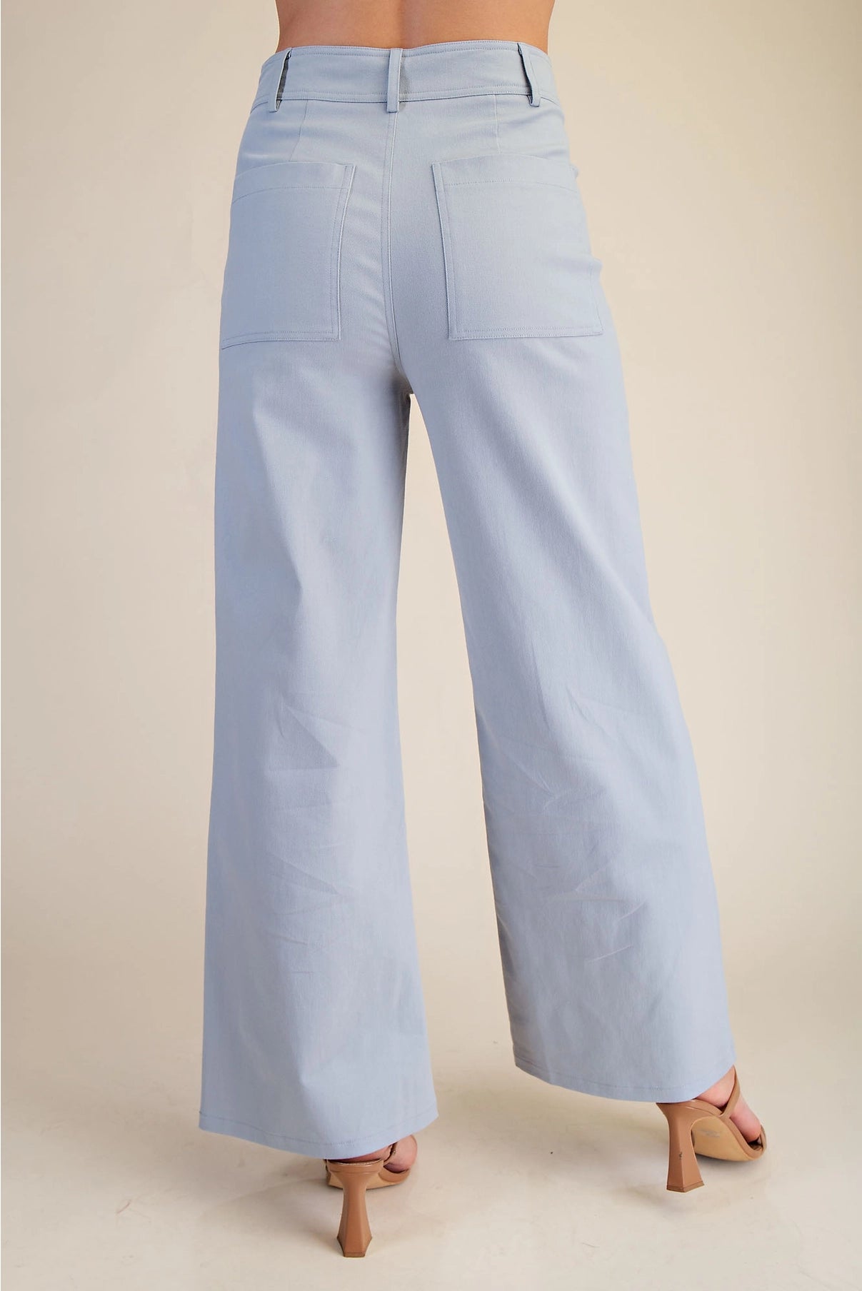 High Waist Straight Pants