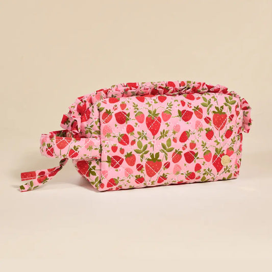 Essentials Quilted Cosmetic Pouch