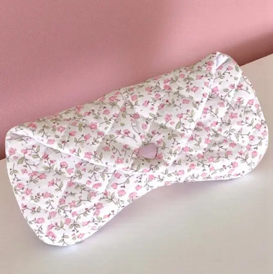 Sophie Pink Floral Eyeglass Case