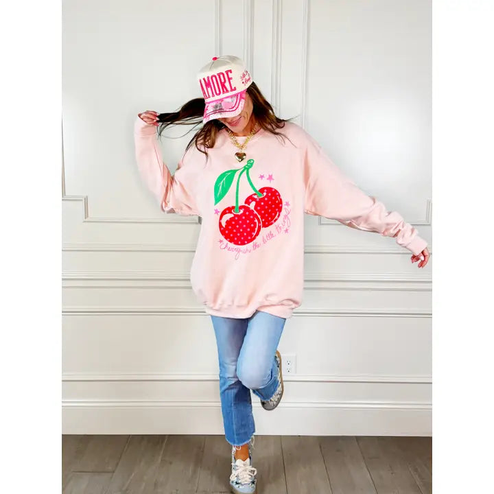 Cherry-Ish the Little Things Sweatshirt