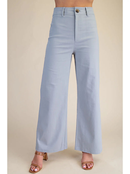 High Waist Straight Pants