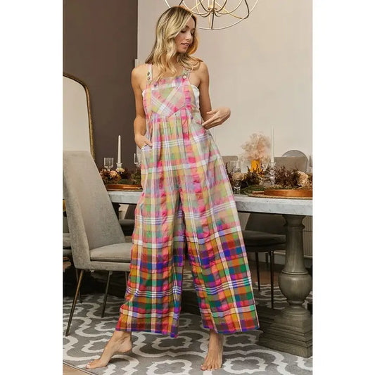 Dip Dye Effect Bleached Vintage Overalls