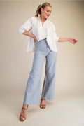 High Waist Straight Pants