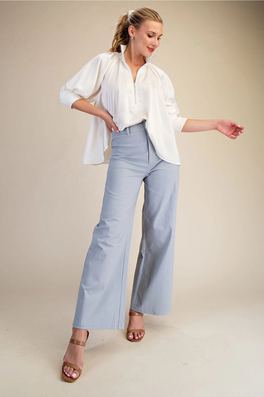 High Waist Straight Pants
