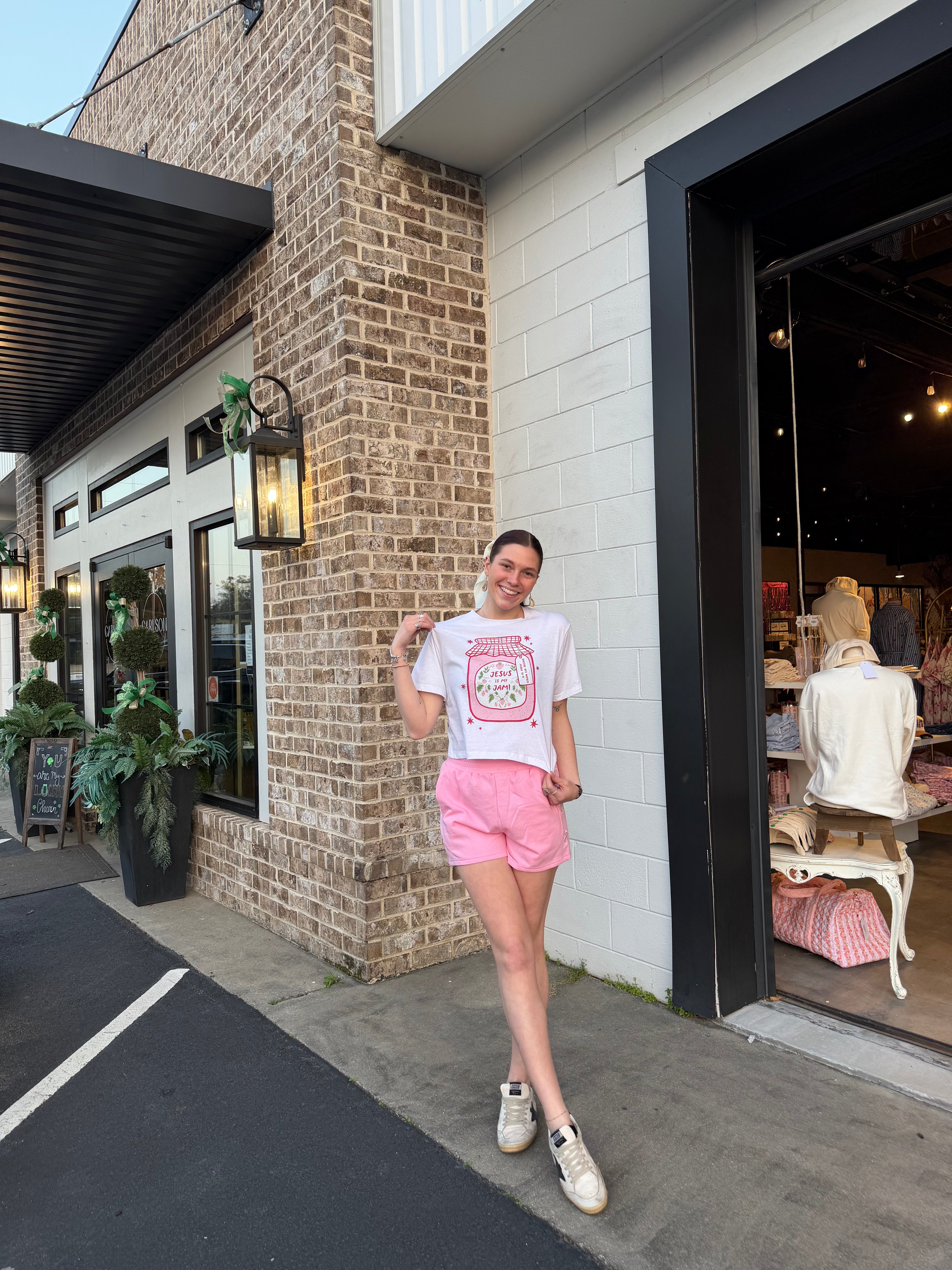 Jesus Is My Jam Crop Tee
