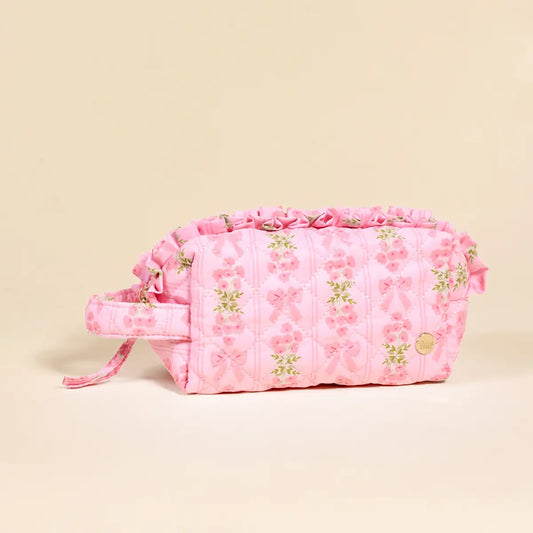 Essentials Quilted Cosmetic Pouch