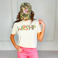 Bejeweled Wrshp Crop Tee