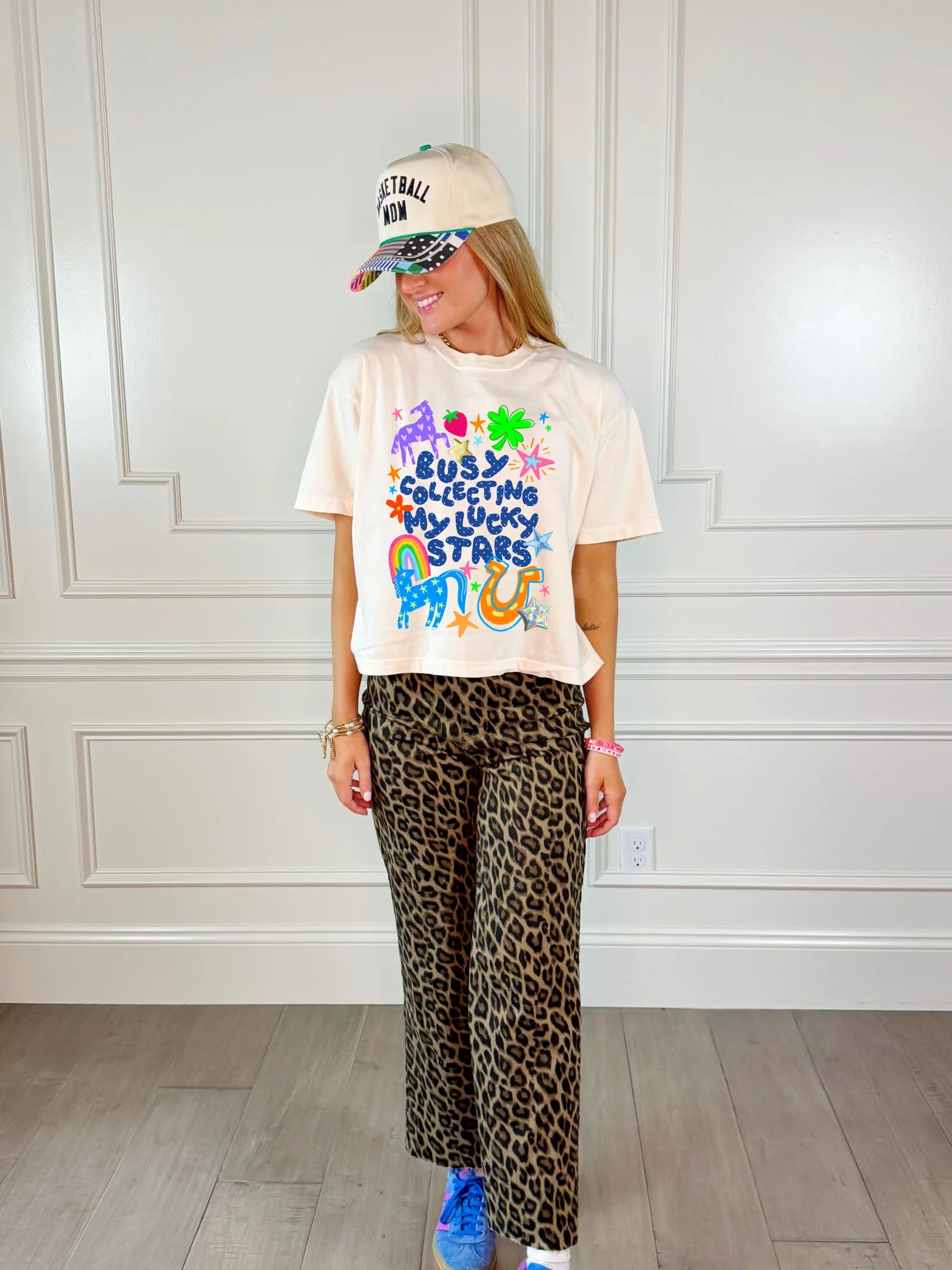 Busy Collecting Moments Crop Tee