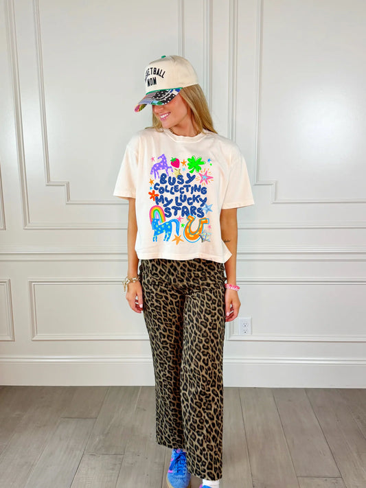 Busy Collecting Moments Crop Tee