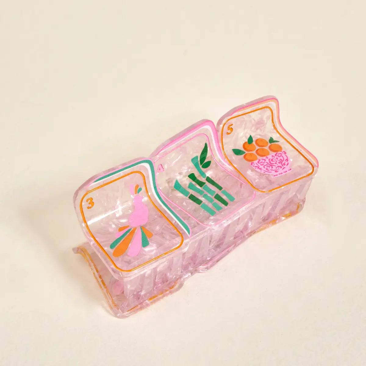 Mahjong Tiles Shape Up Claw Clip